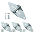 thumbnail image 1 of Home Master Hardware Paquete de 4 bisagras para puerta de garaje, acero de calibre 14 resistente #1 con acabado galvanizado, reemplazo de puerta de garaje residencial/comercial ligero, 1 of 8
