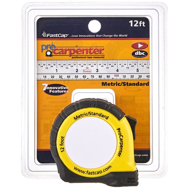 Cinta métrica FastCap ProCarpenter Metric/Standard 3,6 m
