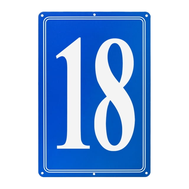 Uxcell Señal de Letra de Aluminio 18, Números de Casa de 11.8 Pulgadas y Letras de Metal