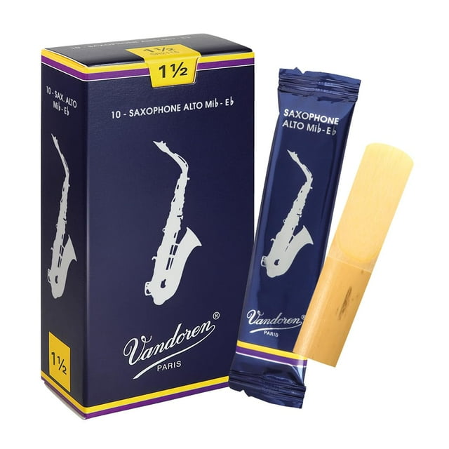 Cañas para saxofón alto Vandoren Traditional Strength 1.5 (x10)