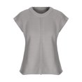 thumbnail image 3 of Chaleco Suéteres de otoño Mujer Casual Básico Ajuste holgado Talla grande Traje diario Kuymtek Gris T M para Mujer, 3 of 9