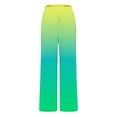 thumbnail image 5 of EQWLJWE Women's Loose Beach Trousers Gradient High Waist Wide Leg Pants with Pockets for Spring Summer Gifts for Your Wife Mom Daughter (S-2Xl), 5 of 5