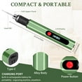 thumbnail image 2 of Wiher Engraving Pen with 30 Bits, Mini Electric DIY Engraver Cordless Rotary Tools Portable Engraving Pen for Metal, Wood, Glass and Plastic, Jewelry (Green), 2 of 6
