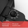 thumbnail image 3 of Black+Decker Electric Griddle - Non Stick, Fast and Even Heating, Warming Tray, 3 of 10