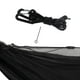 thumbnail image 5 of Hamaca para acampar con mosquitera/mosquitera, correas para árboles de hamaca, mosquetones, cuerda, cordón elástico, montaje, hamaca portátil de Negro DYNWAVEMX Hamaca con red, 5 of 8