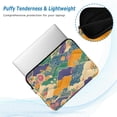 thumbnail image 2 of FORMRS 13"-13.3" Laptop Sleeve Protective Case Soft Carrying Quilted Computer Bag Cover, Beige Floral Wave, 2 of 7