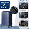 thumbnail image 5 of Ktaxon Luggage 3 Piece Set Suitcase Spinner Hardshell Lightweight TSA Lock, 5 of 17