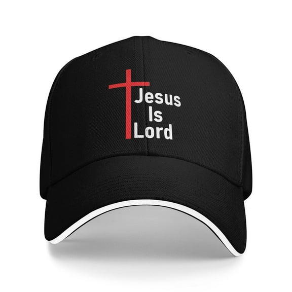 Jesus Is Lord Men Women Sandwich Cap Classic Baseball Capunisex Adjustable Casquette Dad Hat