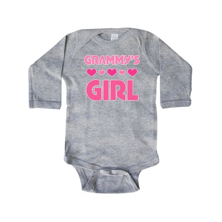 

Inktastic Grammy s Girl granddaughter Gift Baby Girl Long Sleeve Bodysuit