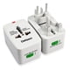 thumbnail image 1 of Adaptador de viaje universal de 1500 W, 2 puertos USB, adaptador de enchufe internacional multifuncional seguro para niños, cargador de pared de 100, 1 of 12