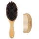thumbnail image 1 of BOMEIYI Juego de cepillos de pelo cerdas de jabalí (mediano). Cerdas naturales suaves para cabello fino y fino. Restaura el brillo y la textura. Peine de madera y bolsa de viaje incluidos., 1 of 5