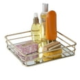 thumbnail image 3 of ELLE Paris Square 10"x10" Mirrored Vanity Tray in Gold, 3 of 6