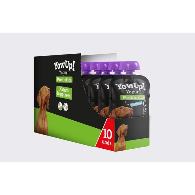 Yowup Yogurt Premio para Perros Prebiotics sabor natural 10pzs