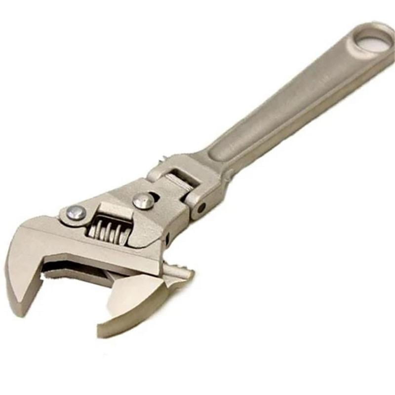 Megawheels 8 Inch Adjustable Ratchet Wrench with 180 Degree Rotating