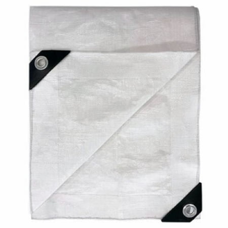 ITM HD-GT-FR-1220 12' ft x 20' ft White Heavy Duty Fire Resistant Tarp - Quantity of 6