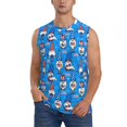 thumbnail image 1 of Fotbe Gnomes in USA Men's Camiseta sin Mangas Estampada para Hombres, Playera Casual para Gimnasio, Entrenamiento, Playa-3X-Large, 1 of 7