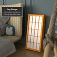 thumbnail image 5 of Red Lantern 2 ft. Short Desktop Window Pane Shoji Screen - Honey - 6 Panels, 5 of 7
