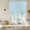 Sky Blue, variant on Sky Blue Thin Lines Tie Up Curtains for Windows, Adjustable Balloon Window Shades, Modern Striped Minimalist Kitchen Window Treatments Farmhouse Short Curtains with Rod Pocket 42"x45"
