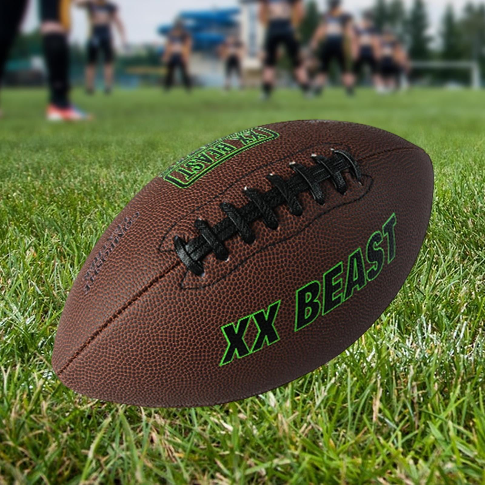 DimyFew Rugby Ball Nonslip American Football Wear Resistant for Christmas Family Friends Size 7
