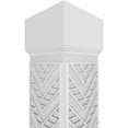 thumbnail image 4 of Ekena Millwork 10"W x 10'H Craftsman Classic Square Non-Tapered Gilcrest Fretwork Column w/ Mission Capital & Mission Base, 4 of 8