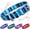 Blue Ocean, variant on Waterproof Dog Collar, Washable Quick Dry Collar with Metal Buckle, Teal-M 1"