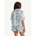 thumbnail image 2 of Justice Girls Short Sleeve Button Top and Shorts Pajama Set, 2-Piece, Sizes 5-18, 2 of 4