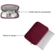 thumbnail image 3 of Manga de laptop Mosis Compatible con MacBook Pro de 13-13.3 pulgadas, MacBook Air, portátil, computadora, cubierta de bolsas de neopreno con estuche pequeña, vino de vino rojo, 3 of 3
