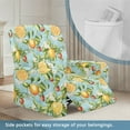 thumbnail image 3 of Kuiaobaty Lemon Strawberry Print Reclining Slipcover with Pocket Flower Breathable Recliner Chair Cover Large Durable Reclining Sofa Slipcover Washable Recliner Couch Cover for Living Room, 3 of 8