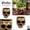 Gold, variant on Add Gothic Charm! Golden Hollow Skull Planter, Resin Skeleton Flower Pot, Multi-purpose Halloween Decor Prop, Desktop Container for Succulents, Small Storage & Party Scene Decoration