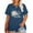 E-Darkblue-2, variant on XCHQRTI Plus Size Dandelion Shirt Women's Oversized Graphic Tshirts Short Sleeve Loose Tee Tops