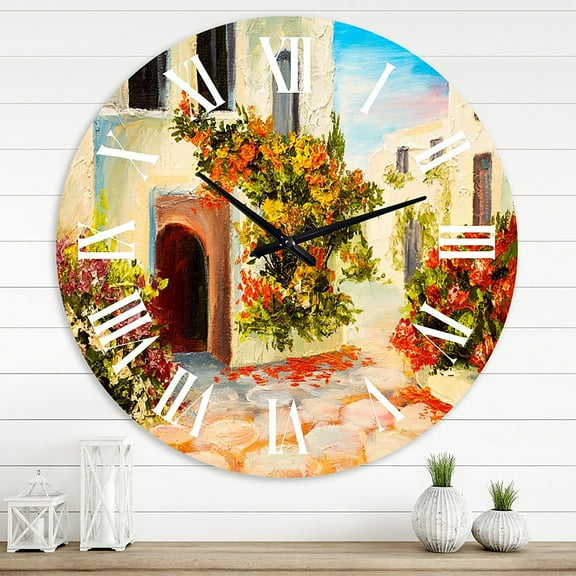 Designart 1 in Quartz Coastal Wall Clock