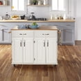 thumbnail image 2 of Homestyles Dolly Madison Wood Kitchen Cart in Off White, 2 of 21