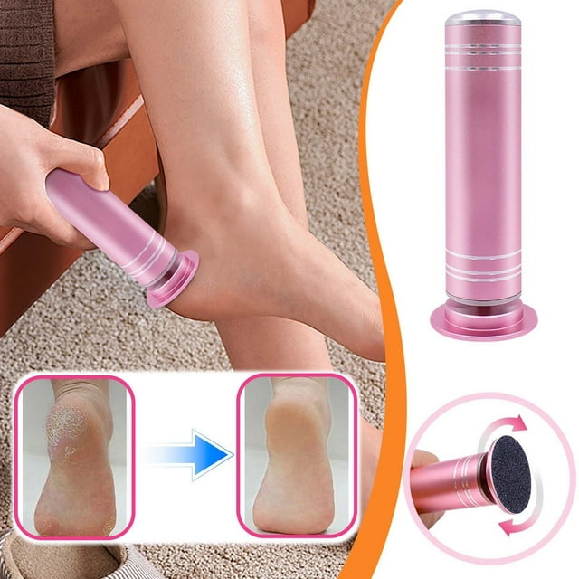 Molinillo de pie eléctrico Removedor de callos exfoliante enchufable - Diseño de estilo de línea para un fácil manejo - Eliminación eficiente de la piel muerta - Uso continuo sin batería