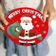 thumbnail image 4 of Tumao 60 Pcs 9 inch Christmas Plates Set Christmas Party Supplies and Decorations, Christmas Party Tableware Set for Family, Red, 4 of 6