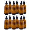 thumbnail image 2 of Bouteille en Verre Ambré 4oz avec Compte-Gouttes (12 pack), 2 of 4