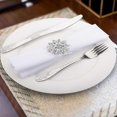thumbnail image 4 of 8 Pack Alloy Rhinestone Napkin Rings, Silver Lotus Flowers Napkin Holders, Elegant Table Napkins Serviette Buckles for Valentines Day, Wedding Party, 4 of 4