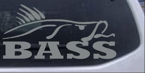 Bass Fishing Decal Car or Truck Window Decal Sticker 