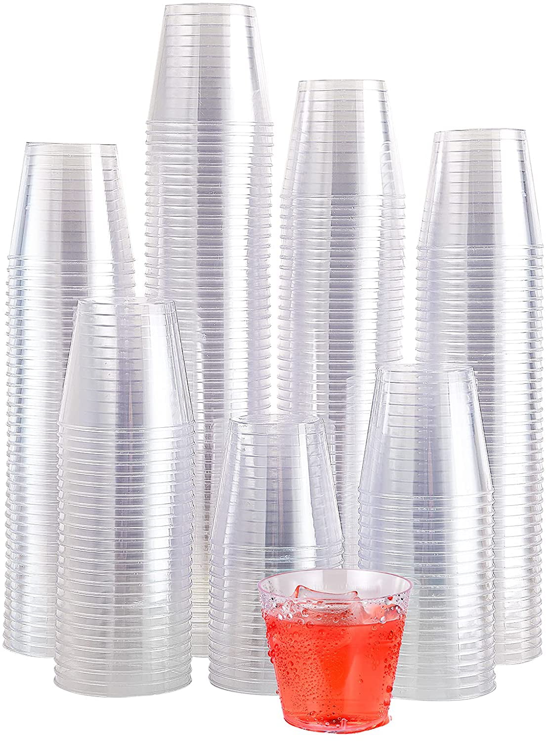 1 Free Shipping 1 ounce Clear Plastic Shot Glasses 1 oz Box of 500
