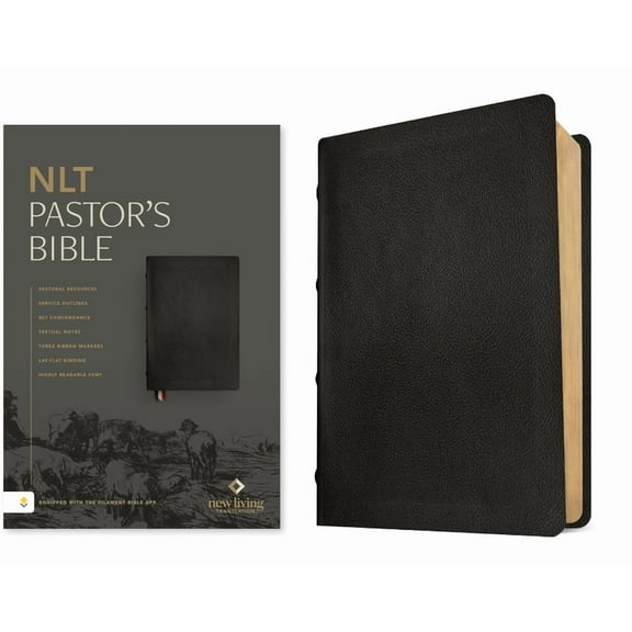 NLT Pastor's Bible, Filament Enabled (Genuine Leather, Black, Red Letter), (Hardcover)