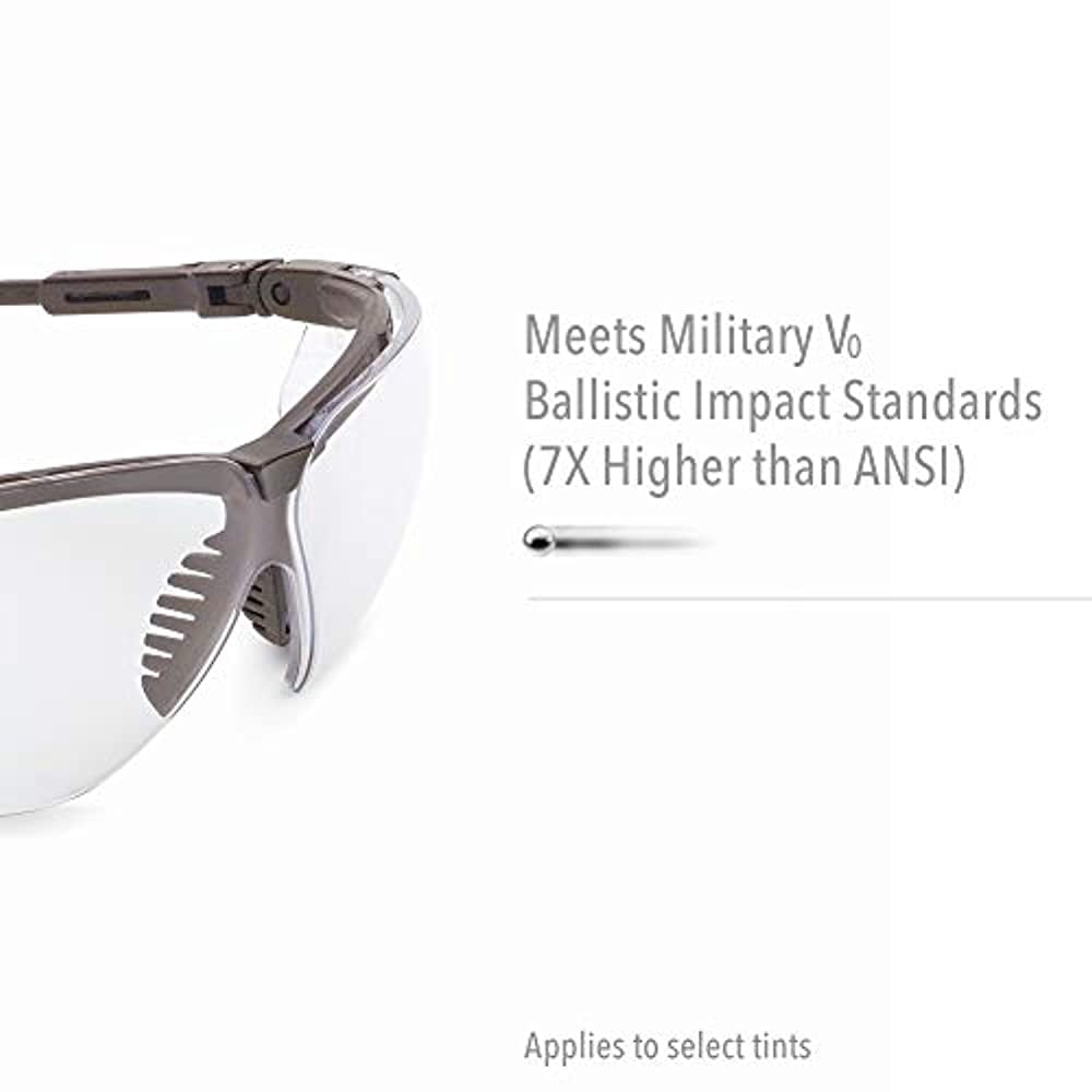 Protege, Safety Glasses, HydroShield Anti-Fog, SCT-Low-IR Lens, Black Frame, Half-Frame