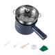 thumbnail image 2 of Olla eléctrica compacta de 1,8 l con protección contra sobrecalentamiento y hervido . Olla eléctrica para cocinar fideos, huevos y shabu shabu. azul con, 2 of 8