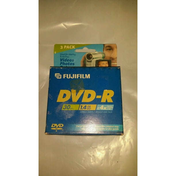 Fujifilm Media Mini Dvd R For Camcorder 1 4 Gb 30 Min 4x 3 Discs Walmart Com Walmart Com