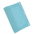 thumbnail image 6 of Unique Bargains Smooth Zipper Clear Mesh Double Layer Pencil Case for 3 Ring Binder Sky Blue, 6 of 7