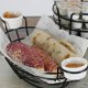 thumbnail image 5 of Cesta De Comida Ovalada Negra Para Patatas Fritas Y Hamburguesas, 5 of 5