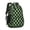 Green and Black, variant on Blue and Black Wavy Checkered Pattern Backpack for School, Cute School Bag with Adjustable Shoulder Straps and Padded Back, 16.9"x12.6"x5.9"