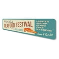 thumbnail image 4 of Seafood Festival Novelty Sign, Metal Wall Decor - 4x18 inches, 4 of 4