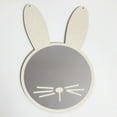 thumbnail image 4 of Nordic Acrylic Decorative Wall Vintage Carved Hanging Mirror Bedroom Mirror Rabbit, 4 of 9