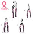 thumbnail image 2 of Juego de alicates WORKPRO, 4 piezas, cinta rosa de acero CR-V, 2 of 8