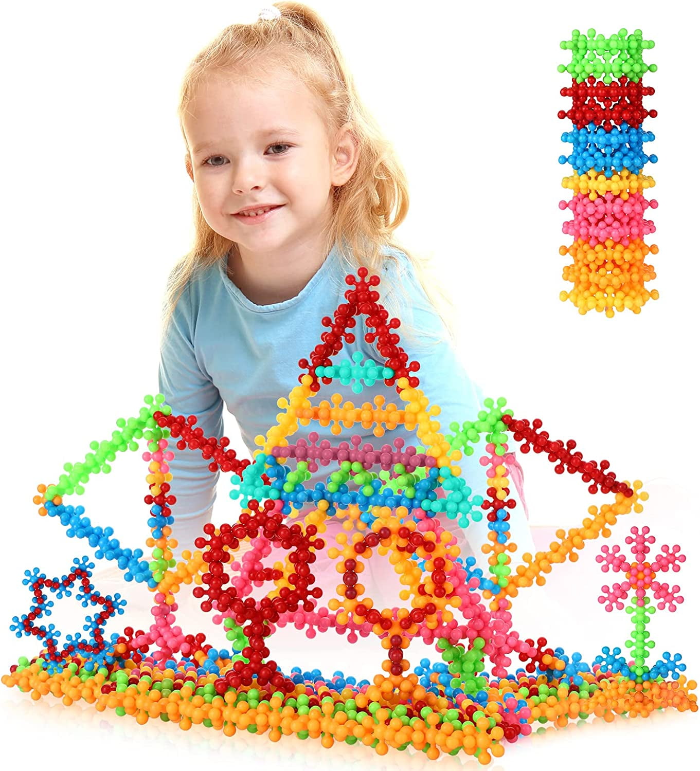 200 PCS STEM Building Blocks, Educational Toddlers Blocks Building Toys