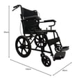 thumbnail image 2 of Silla De Ruedas ekomobility Plegable con Freno en Agarradera para Traslado, 2 of 8